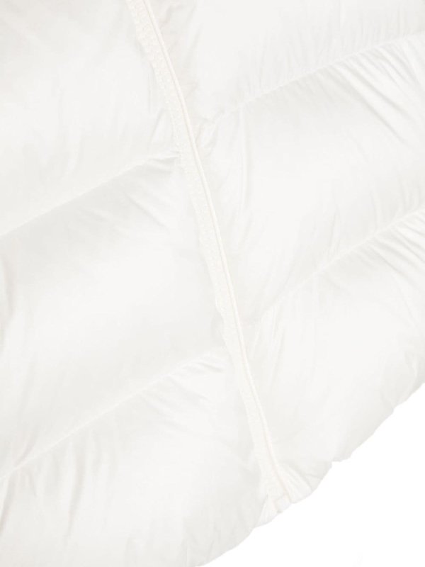 The Best Shops MONCLER JR: padded jackets - Logo-Patch Puffer Jacket in White