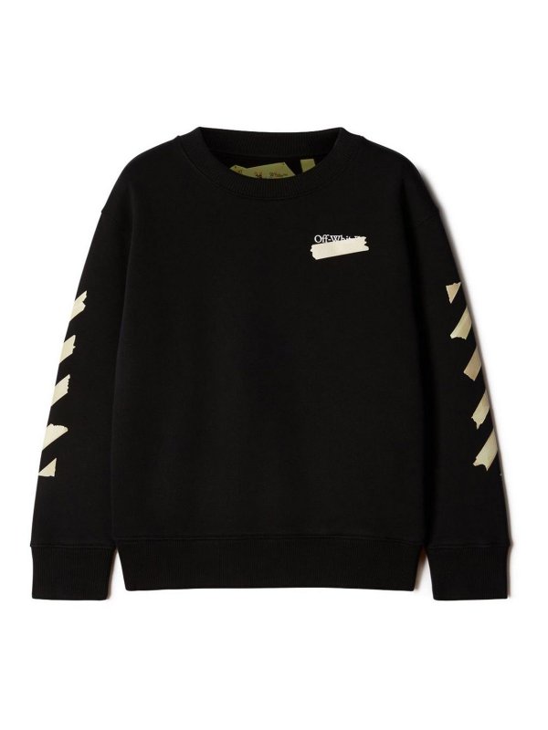 OFF-WHITE: スウェット＆セーター - スウェットシャツ/セーター - 黒