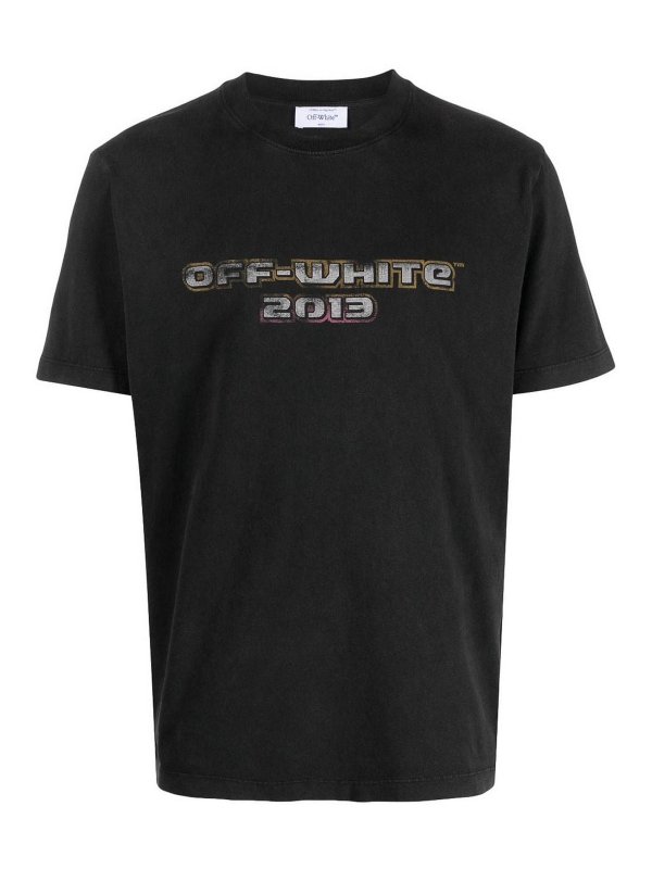 OFF-WHITE: t-shirts - Logo-print tee