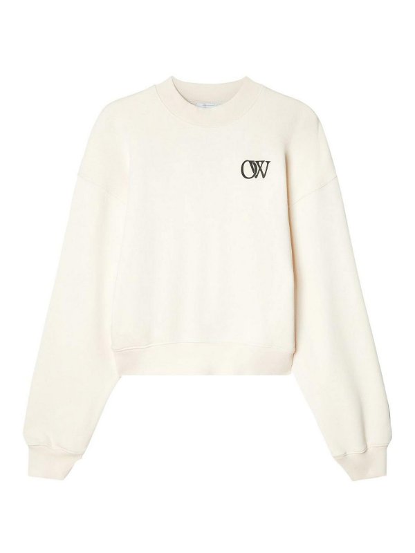 OFF-WHITE: Sweatshirts und Pullover - Sweatshirt - Creme