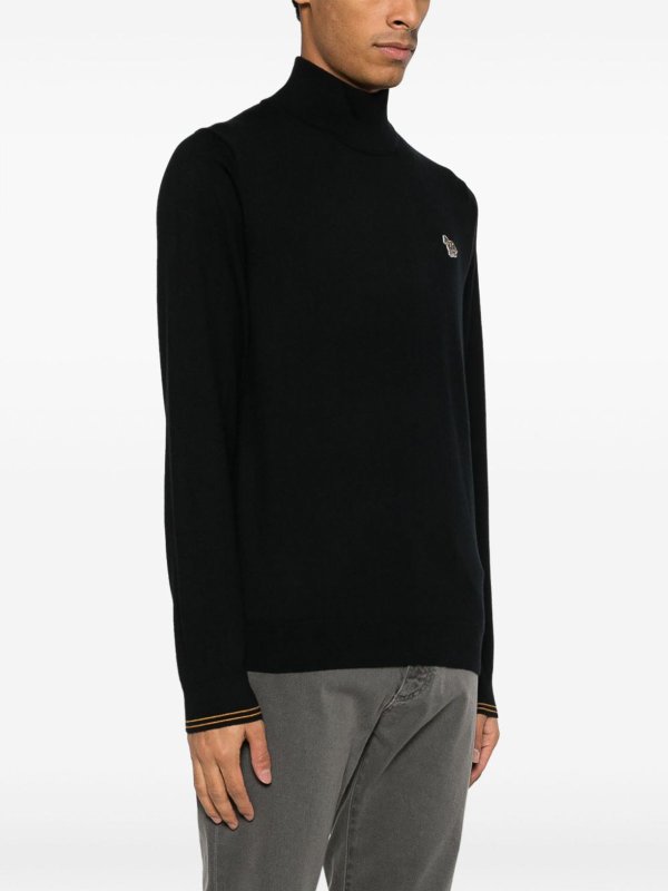 Rundhalspullover - Schwarz shop online: PAUL SMITH