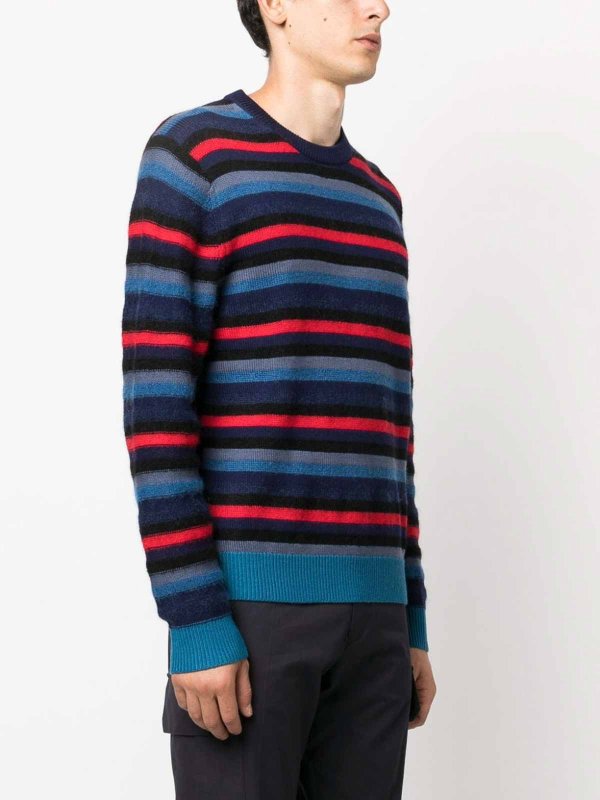 PAUL SMITH: maglia collo rotondo online - Maglia Girocollo Con Fantasia Righe