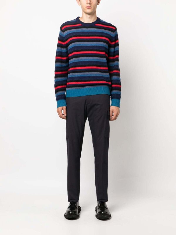 The Best Shops PAUL SMITH: maglia collo rotondo - Maglia Girocollo Con Fantasia Righe