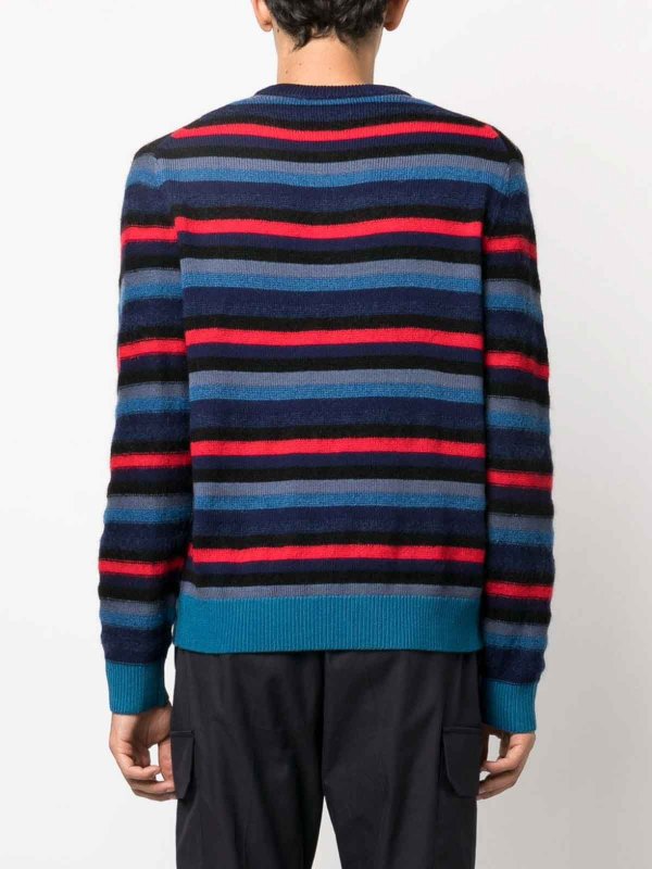 Maglia Girocollo Con Fantasia Righe shop online: PAUL SMITH