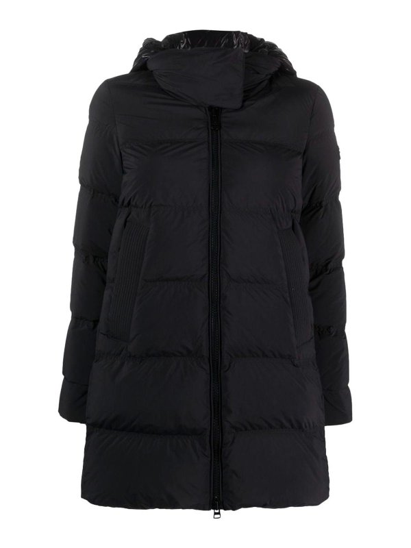 PEUTEREY: padded jackets - Hooded Jacket Padded Black