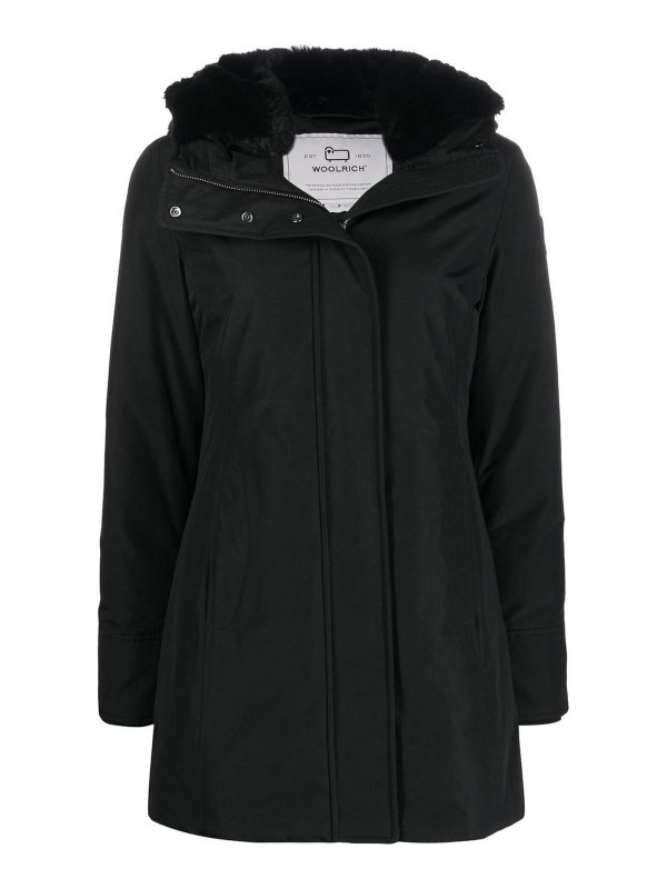 WOOLRICH: parkas - Logo-Patch Parka