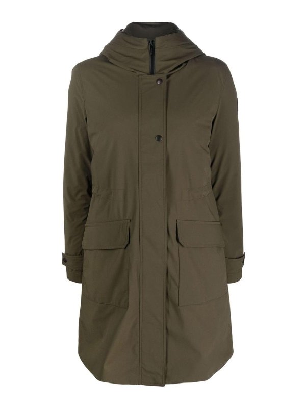 WOOLRICH: Manteaux courts - Manteau Court - Vert Foncé