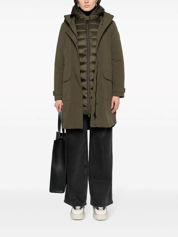 Manteau Court - Vert Foncé shop online: WOOLRICH