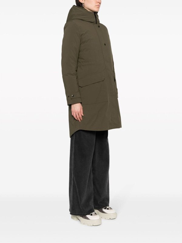 The Best Shops WOOLRICH: Manteau Court - Vert Foncé