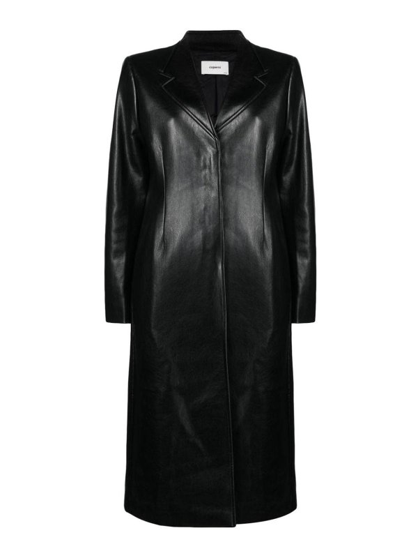 COPERNI: short coats - Black midi coat