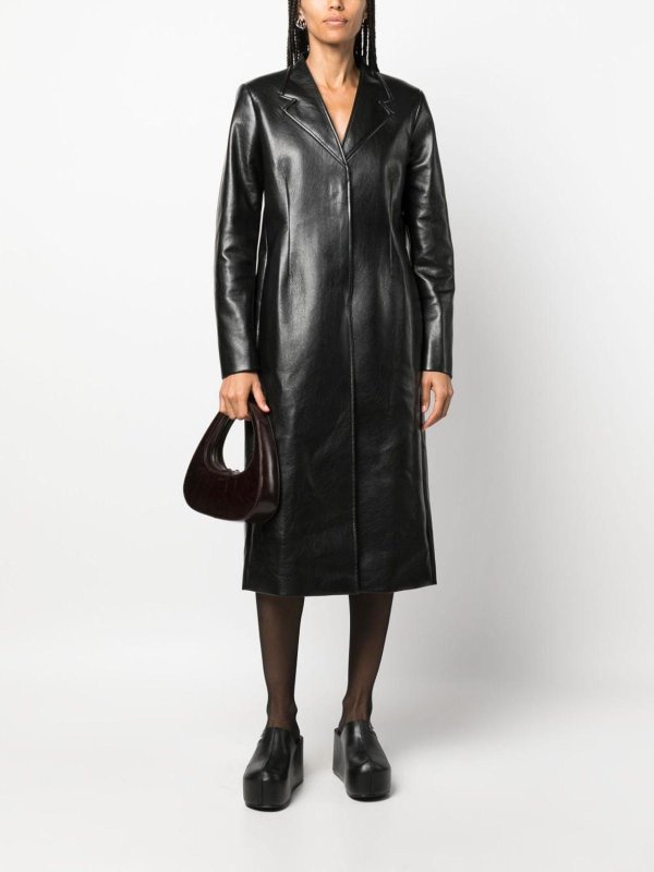 COPERNI: short coats online - Black midi coat