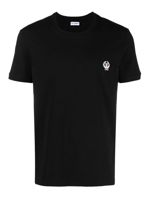 DOLCE & GABBANA: Pull col rond - Pull Col Rond - Noir