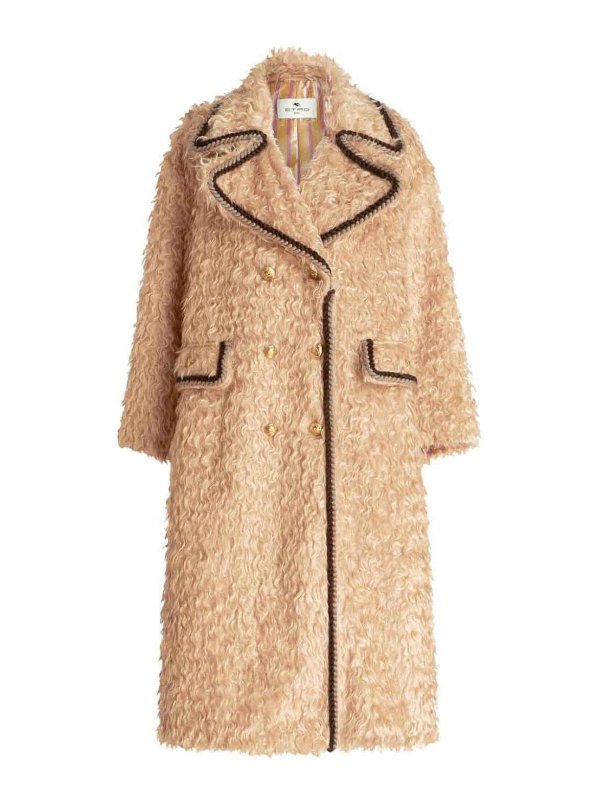ETRO: short coats - Braided-trim coat