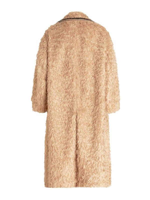 ETRO: short coats online - Braided-trim coat