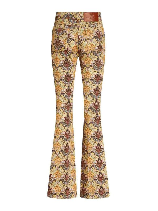 ETRO: bootcut jeans online - Graphic-print flared jeans