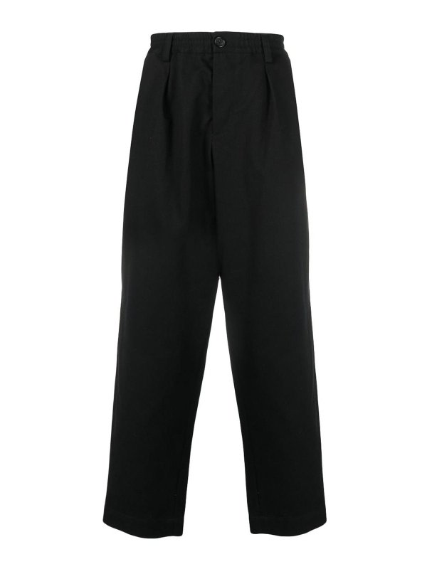 Marni: Pantalones de sastrerìa - Pantalones De Sastrería - Negro