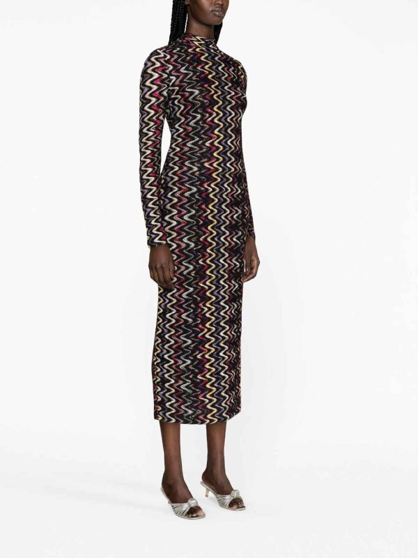 The Best Shops MISSONI: maxi dresses - Zigzag-pattern maxi dress
