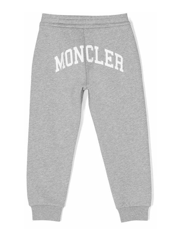 MONCLER JR: tracksuit bottoms online - Logo-patch track pants