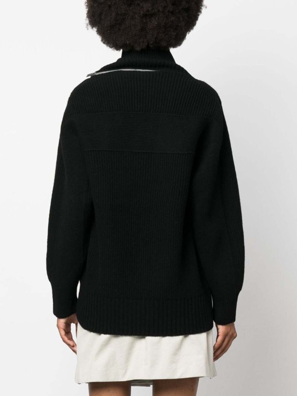 Maglione in maglia con dettaglio zip shop online: Sacai