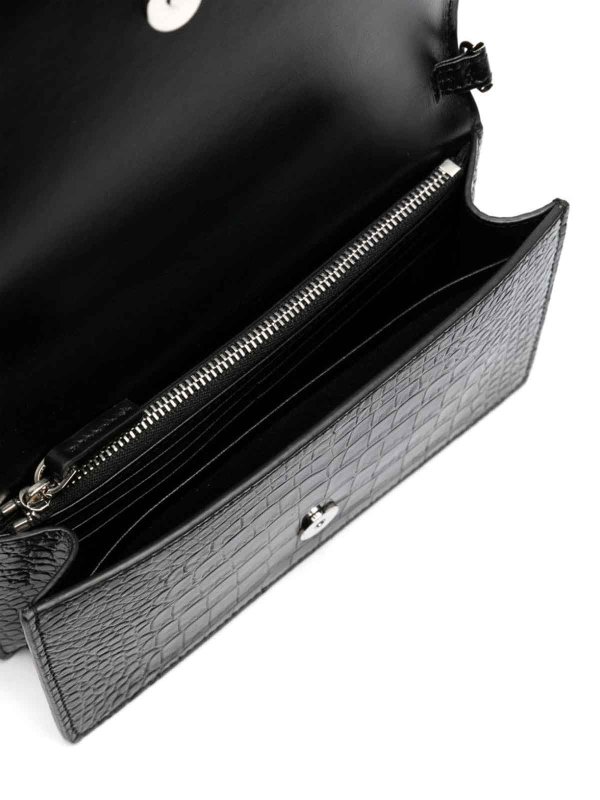 VERSACE: cross body bags online - Mini goddess bag