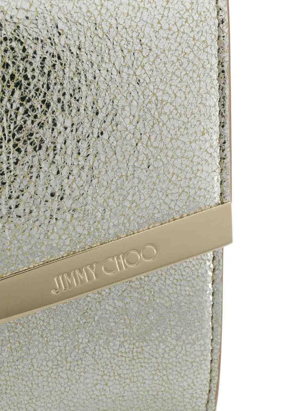 Champagne clutch bag shop online: JIMMY CHOO
