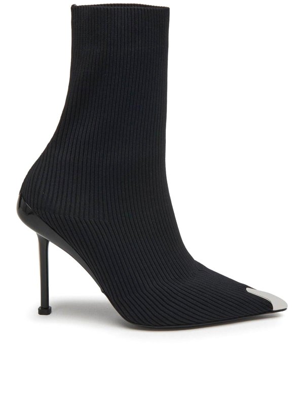 ALEXANDER MCQUEEN: ankle boots - Slash Knit MM Ankle Boots