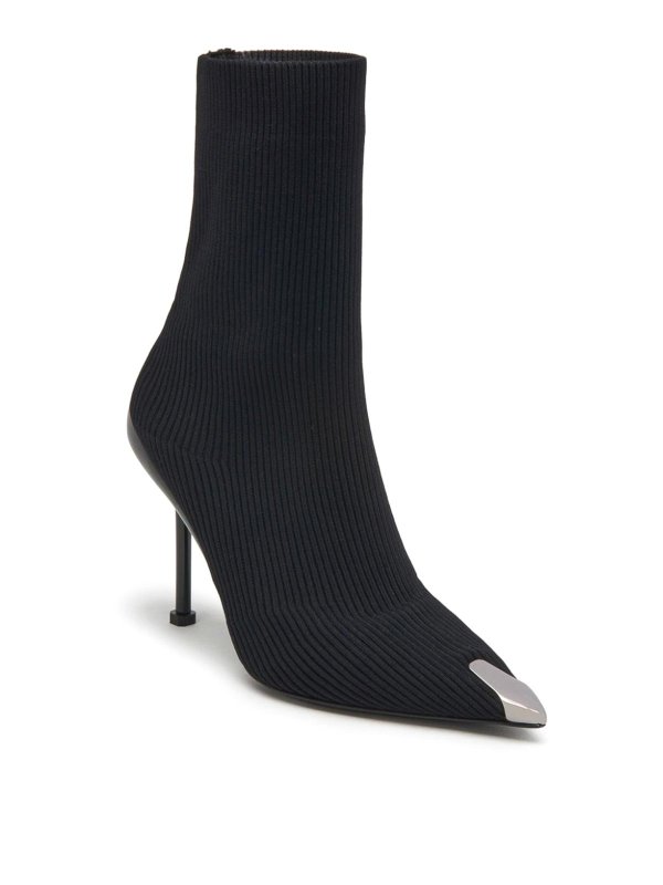 ALEXANDER MCQUEEN: ankle boots online - Slash Knit MM Ankle Boots