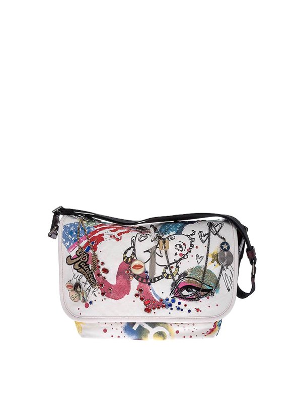 MARC JACOBS: borse a spalla - Borsa in tela multicolore