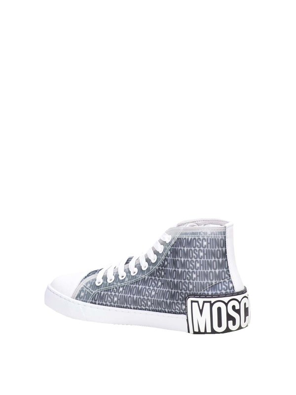 The Best Shops MOSCHINO: trainers - Lost and found web high sneakers