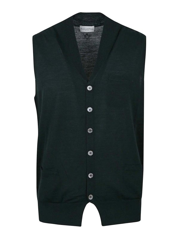BALLANTYNE: waistcoats & gilets - V neck gilet