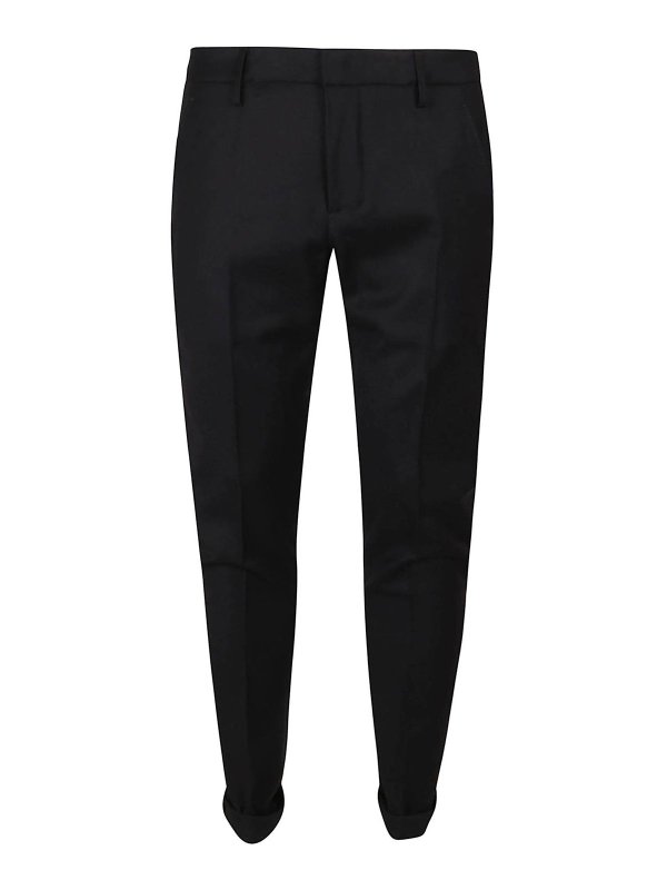 DONDUP: テーラードトラウザー - ショートパンツ - 黒