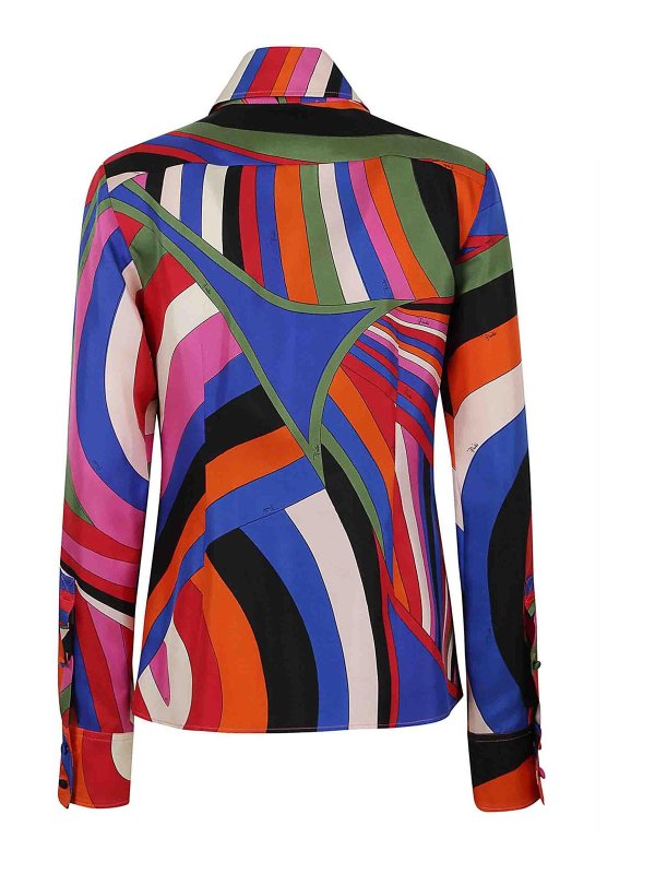 EMILIO PUCCI: shirts online - Ls shirt - silk twill