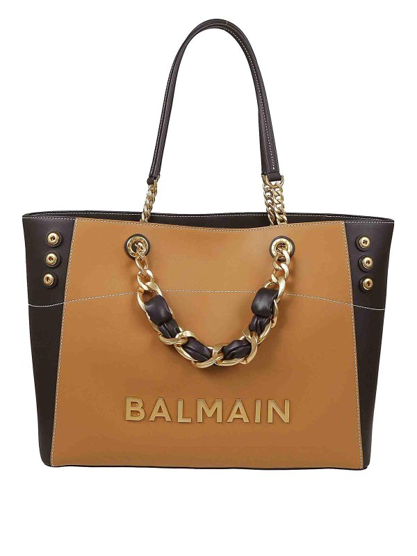 Balmain: トートバッグ - トートバッグ - ブラウン