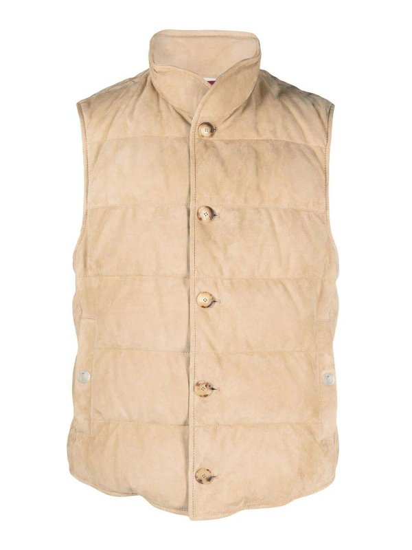 BRUNELLO CUCINELLI: ベスト - ベスト - キャメル