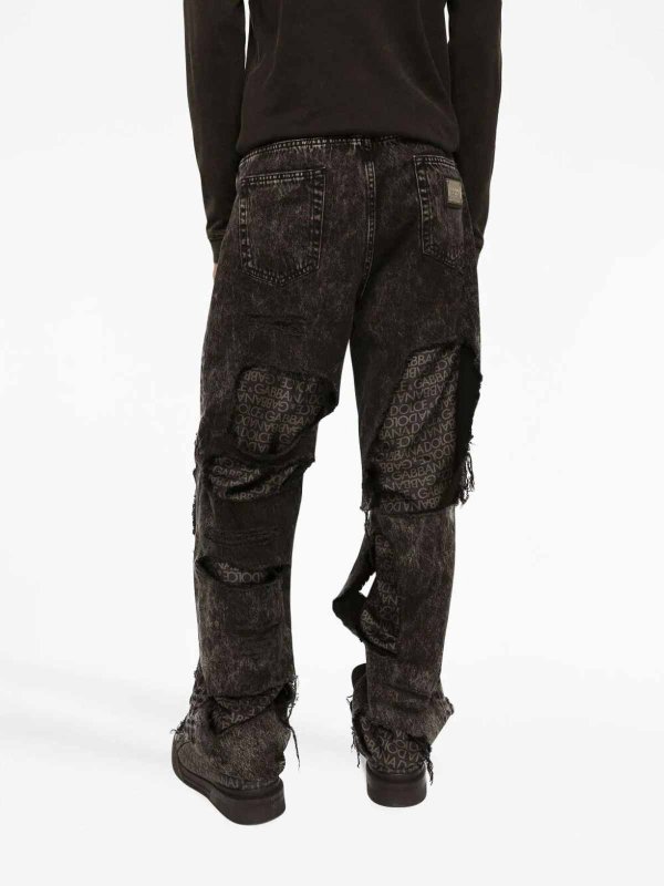 Distressed effect jeans shop online: DOLCE & GABBANA