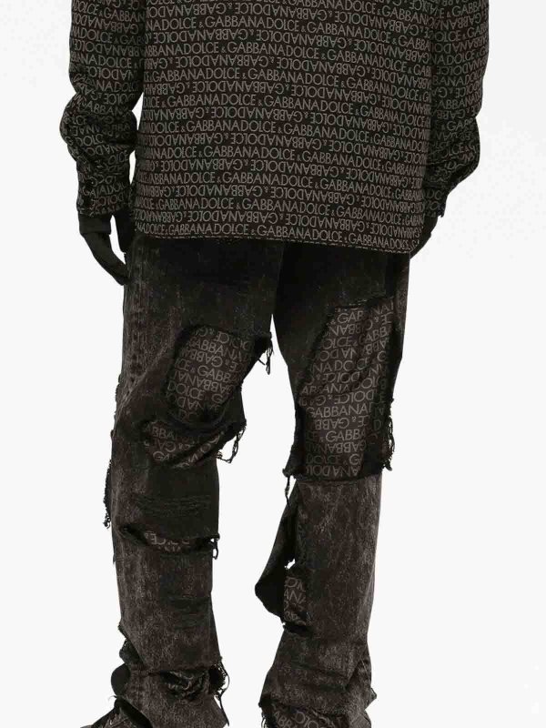 DOLCE & GABBANA buy online Distressed effect jeans