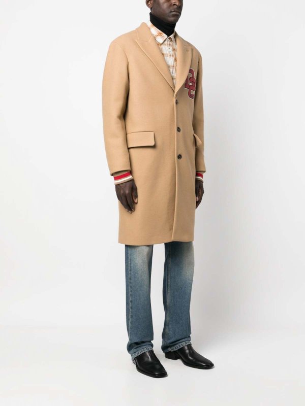 The Best Shops DSQUARED2: short coats - Long varsity coat