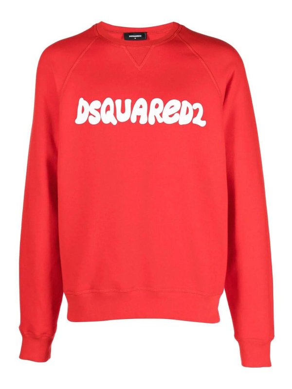 DSQUARED2: Sweatshirts und Pullover - Sweatshirt - Rot