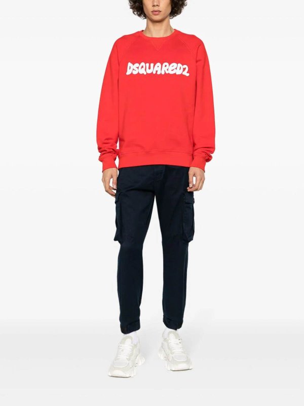 DSQUARED2: Sweatshirts und Pullover online - Sweatshirt - Rot