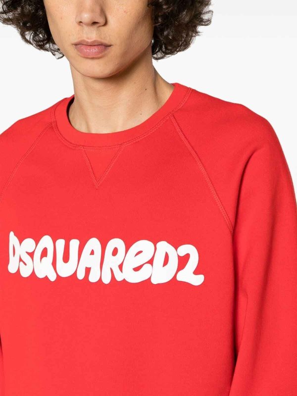 The Best Shops DSQUARED2: Sweatshirts und Pullover - Sweatshirt - Rot
