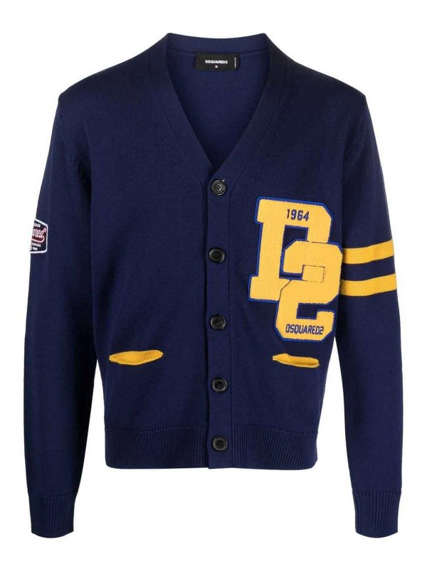 DSQUARED2: Cardigans - Cardigan - Blau