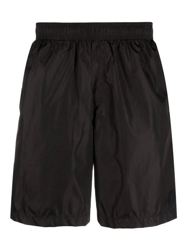 MONCLER: Shorts de bain - Short De Bain - Noir