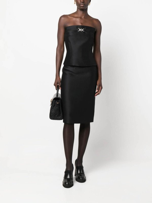 VERSACE: Knielange und Midi Röcke online - Midirock - Schwarz