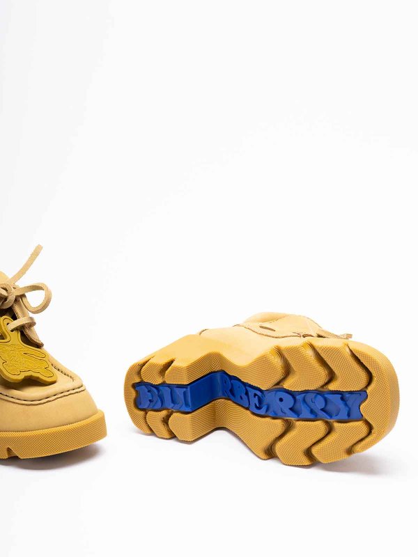 `stride` leather loafers shop online: BURBERRY