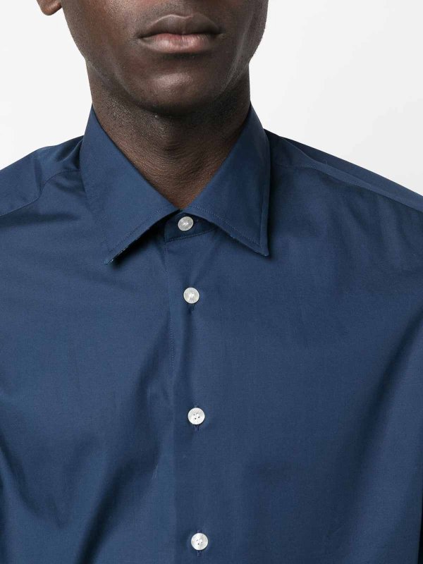 ETRO: shirts online - Blue buttoned shirt