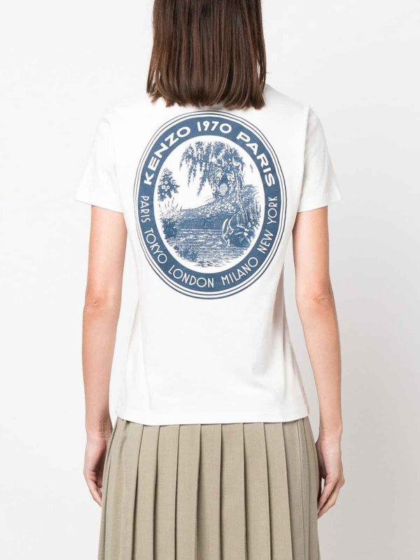 Rundhalspullover - Weiß shop online: KENZO