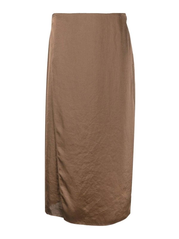 Theory: ニーレングススカート＆ミディ丈 - 膝丈/ミディスカート - ブラウン