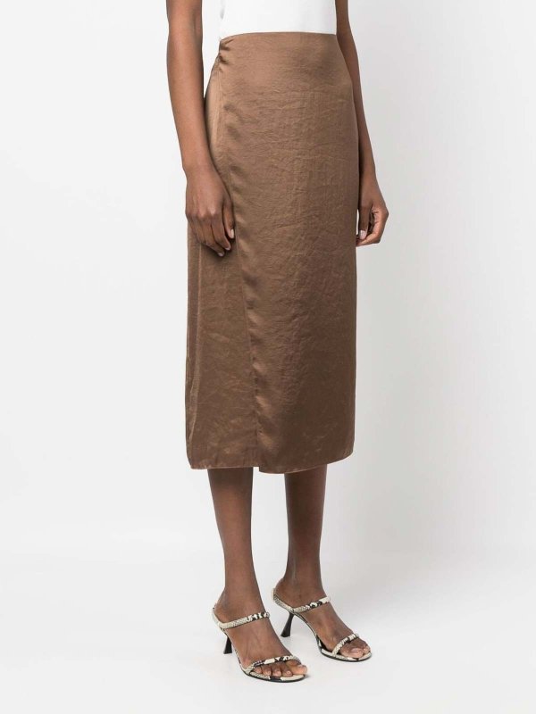 The Best Shops Theory: ニーレングススカート＆ミディ丈 - 膝丈/ミディスカート - ブラウン