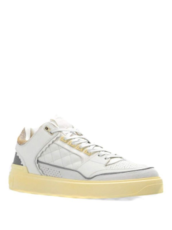 Balmain: sneakers online - Sneakers in pelle
