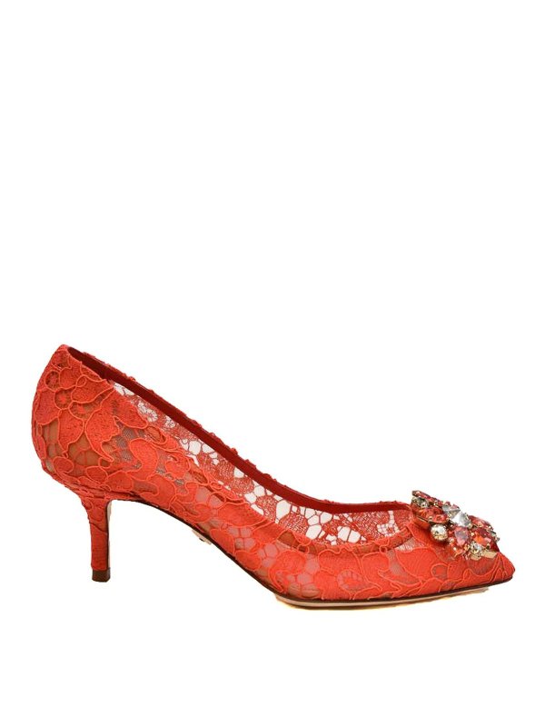 DOLCE & GABBANA: Zapatos de salón - Zapatos De Salón - Rojo